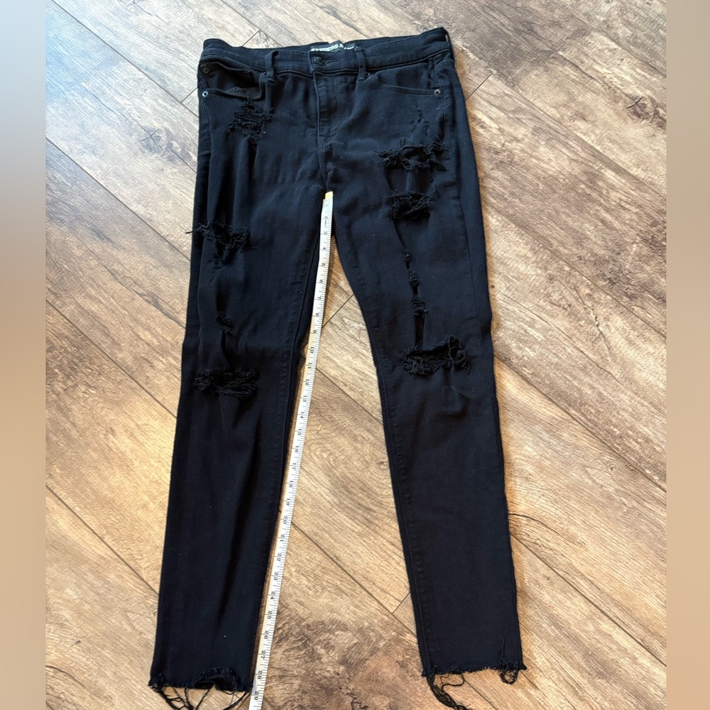 Express Black Jeans mid rise